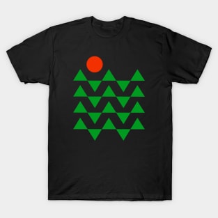 mountains geometrical pattern T-Shirt